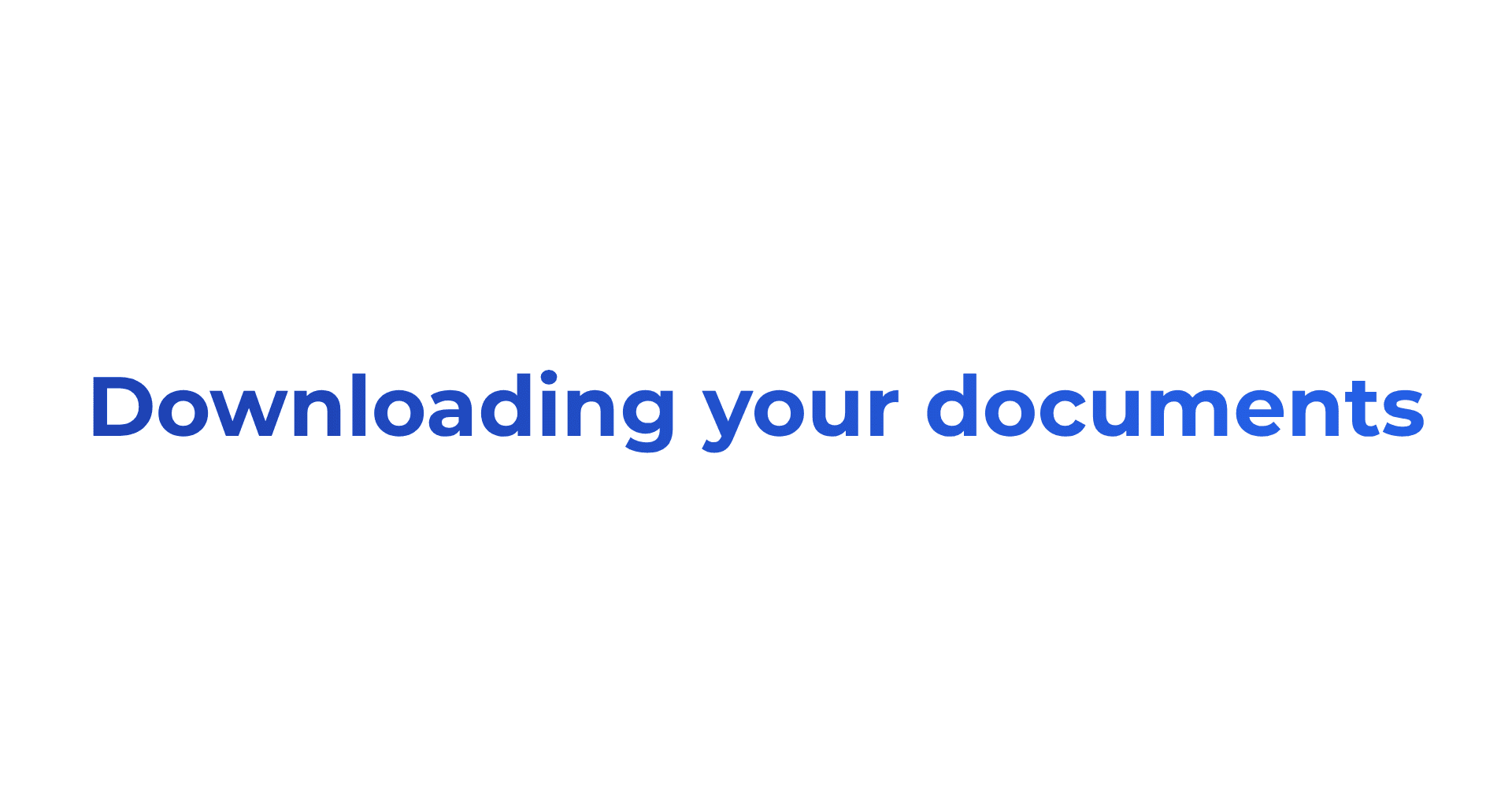 Downloading the documents preview